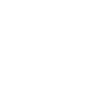 White pixelated geometric shape on a black background